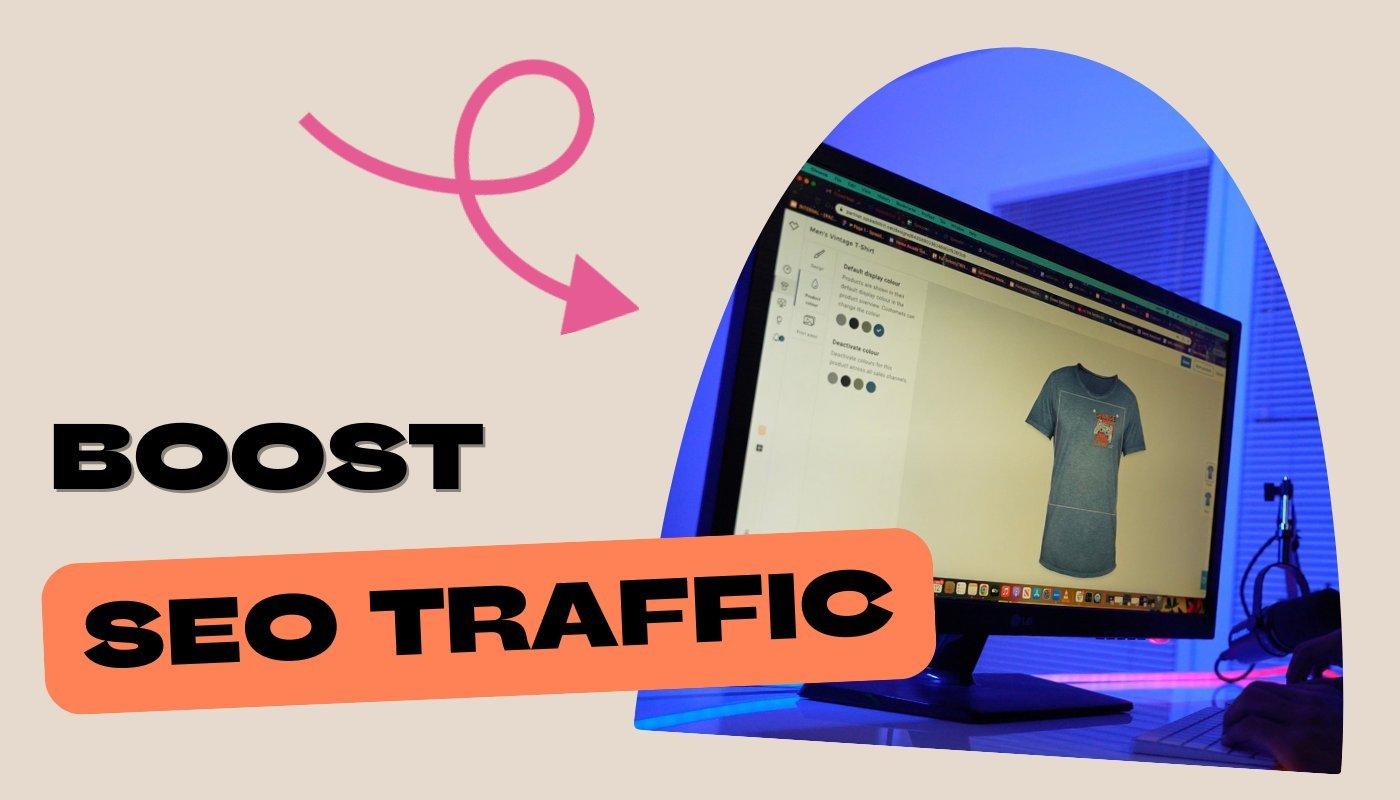 increase in seo traffic and purchases to merch shop